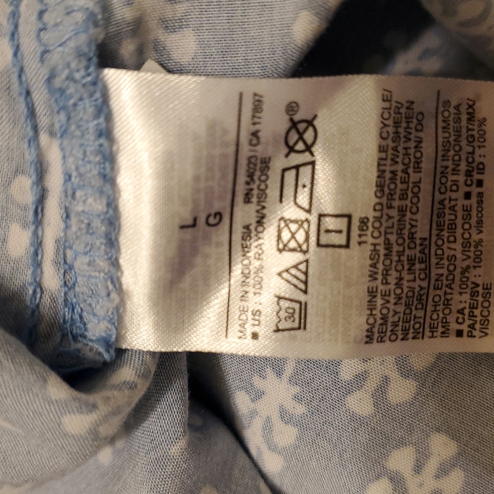 Old Navy blue and white tank top - Picture 8 of 8